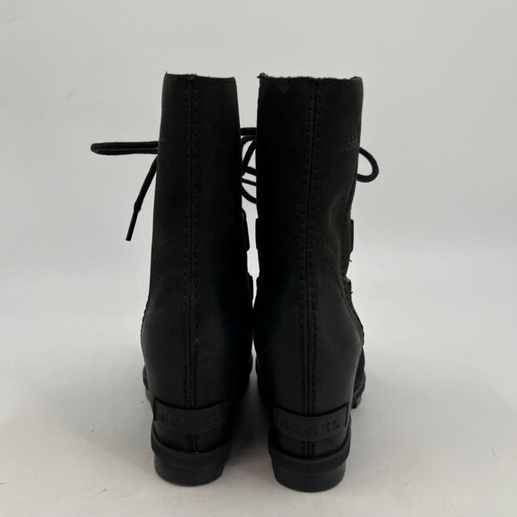 Sorel Black Joan of Arctic II Wedge Heeled Boots | Excellent Condition - Picture 7 of 9